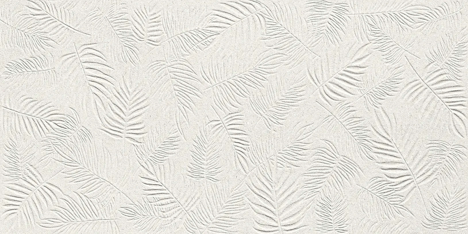 3D Wall Carve Leaf White 40×80