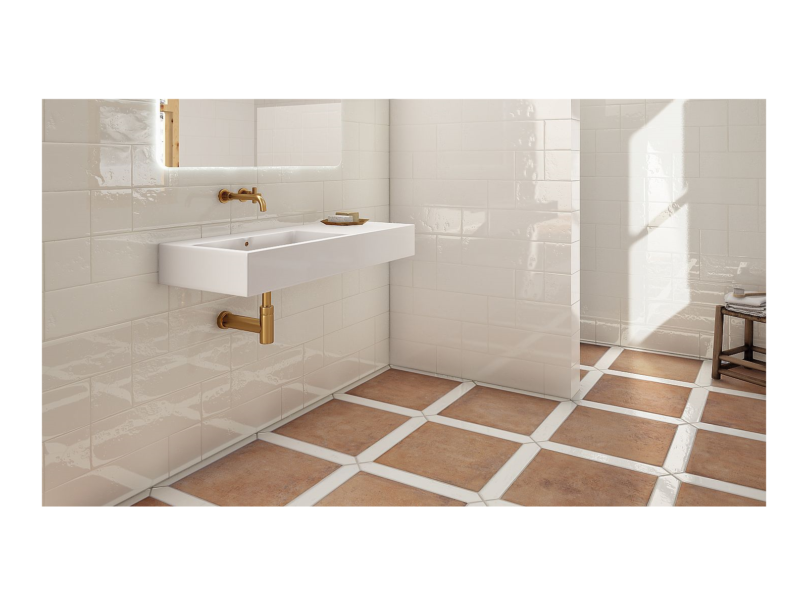 Argile Arrow Bianco 7,4x48