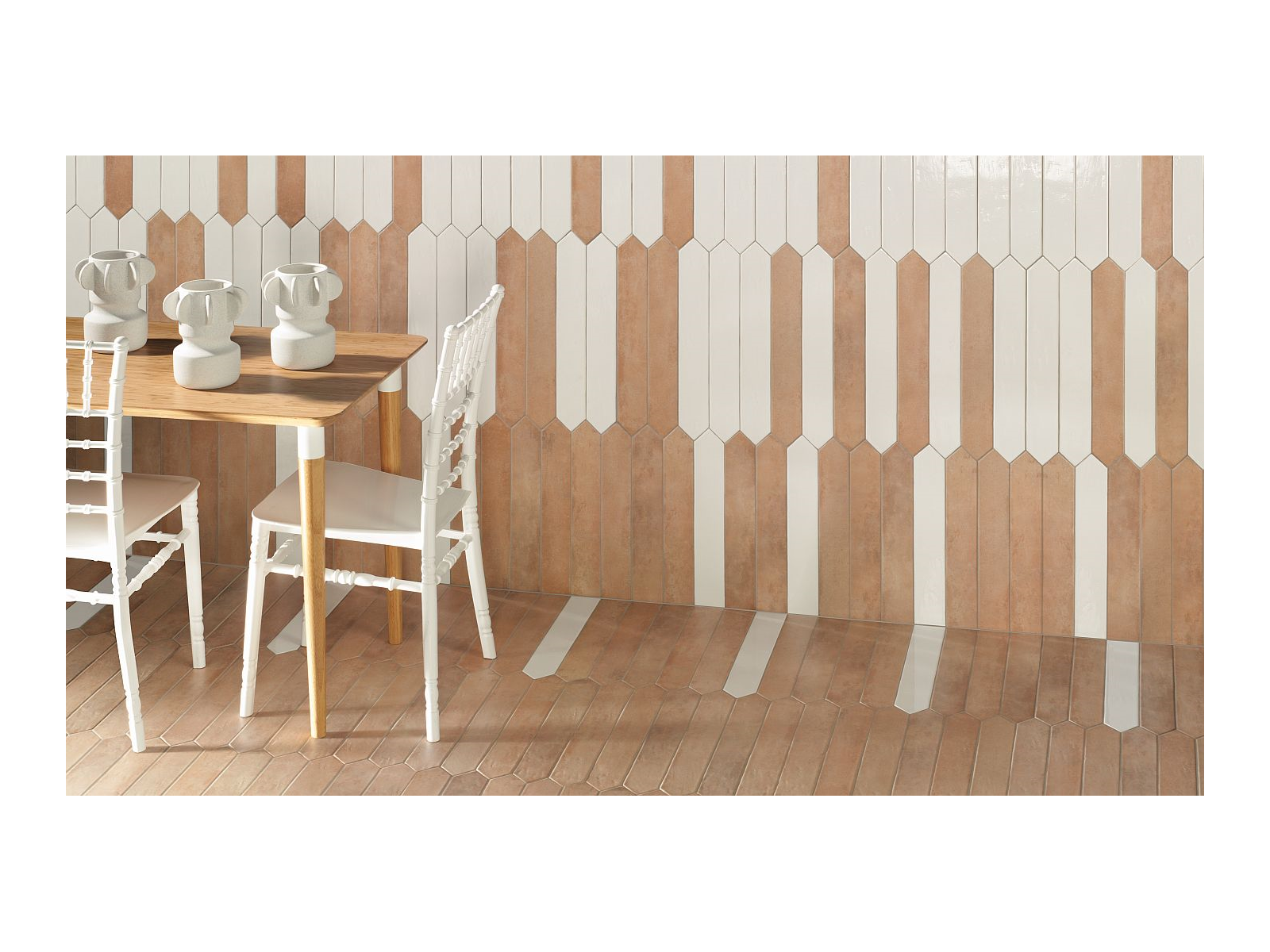 Argile Arrow Bianco 7,4x48