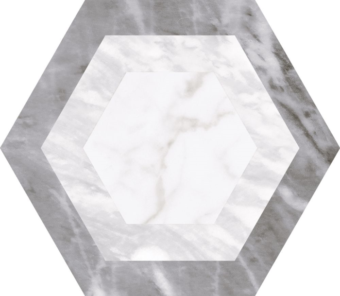Bardiglio Hexagon Geo 17,5x20