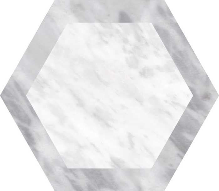 Bardiglio Hexagon Geo 17,5x20