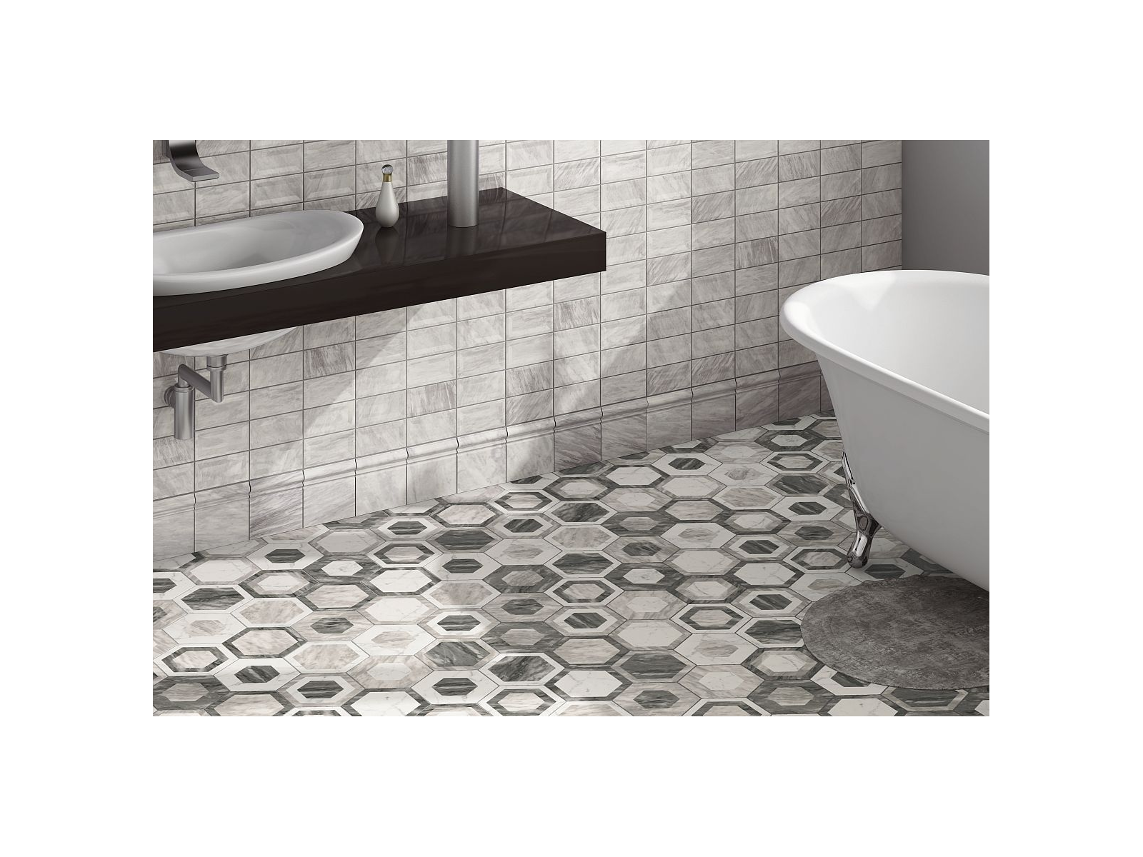Bardiglio Hexagon Light 17,5x20