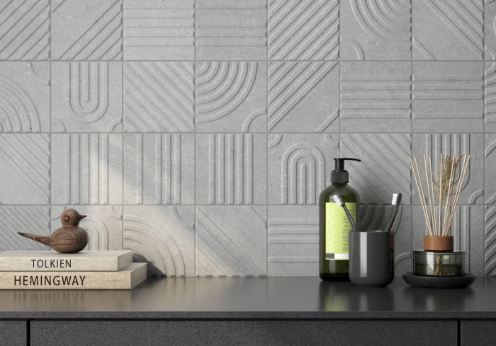 Beat Grey 15X15