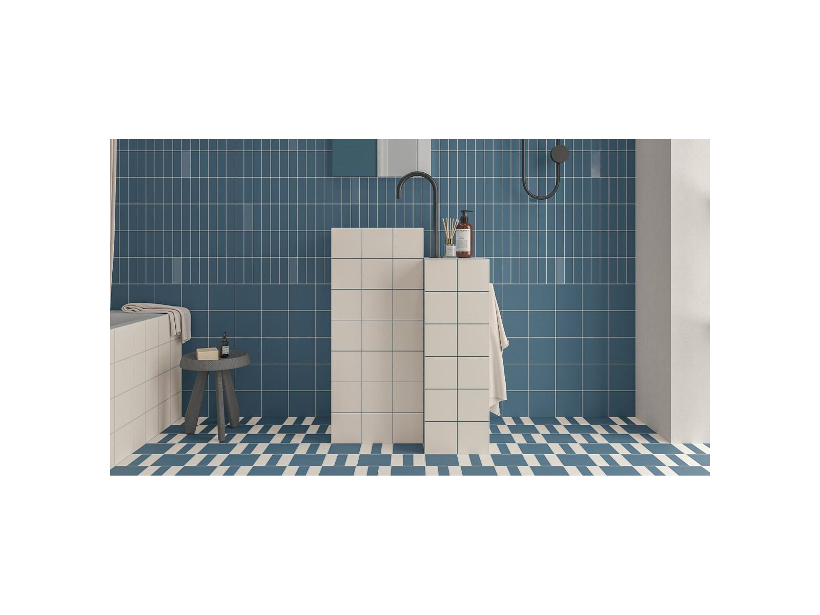 Bits Square Scuba Blue Gloss 11.6X11.6