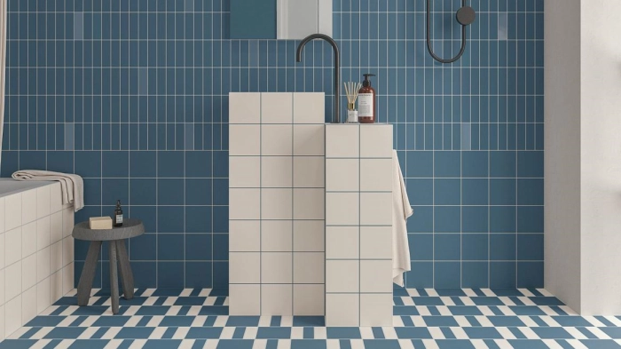 Bits Square Steel Blue Gloss 11.6X11.6