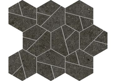 Boost Stone Tarmac Mosaico Hex 25×28,5