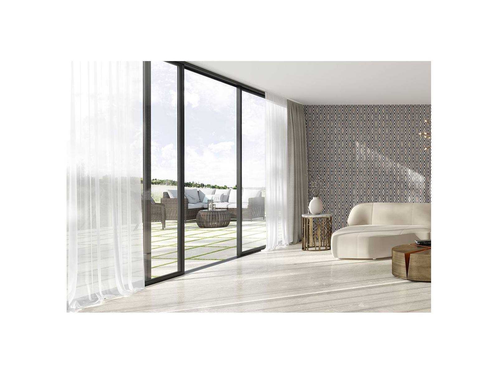 Borghini White Dekor Polished 60X60