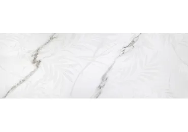 Carrara Leaves Wht   31,6X90