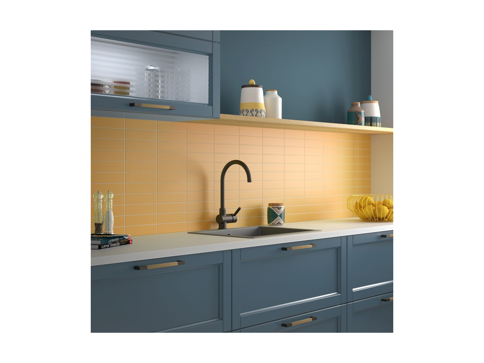 Costa Nova Yellow Matt 5X20