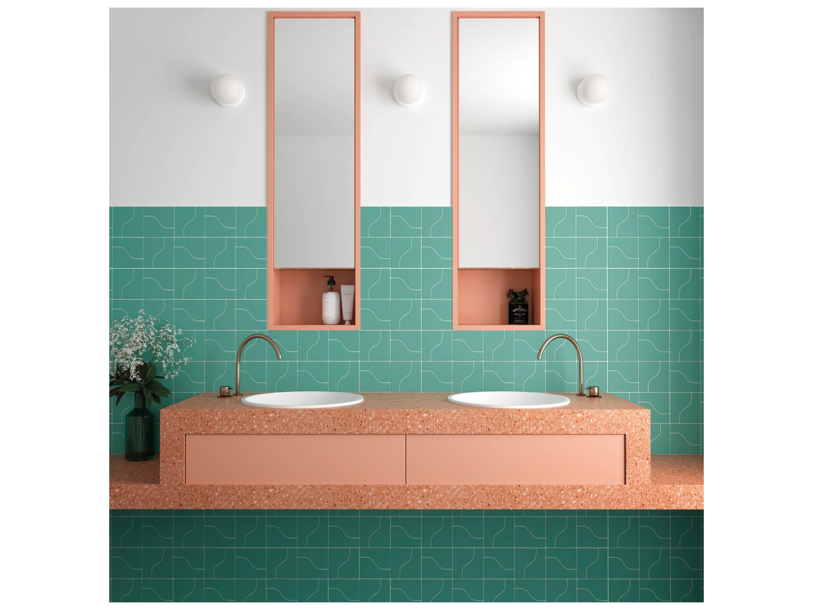 Curve Garden Green Matt 8,3X12