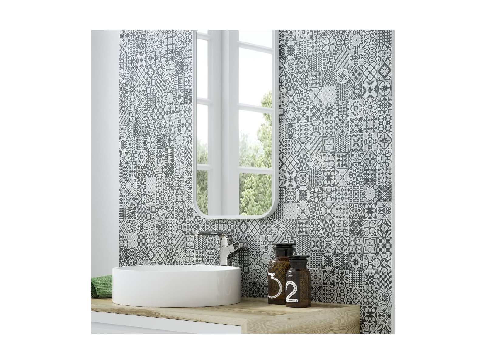 Deco Heritage Black 32X62,5