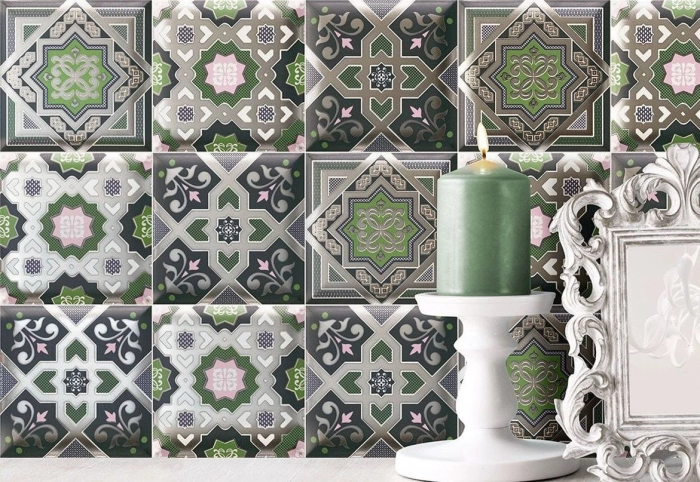 Decor Metal White 15x15