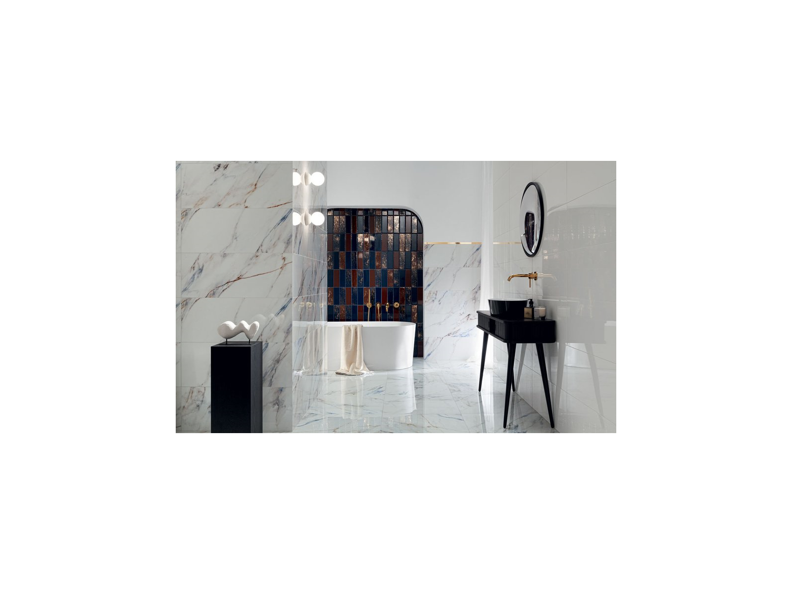 Dekor  Blue Stone Line Lesk Rektifikovaný 29,8X74,8