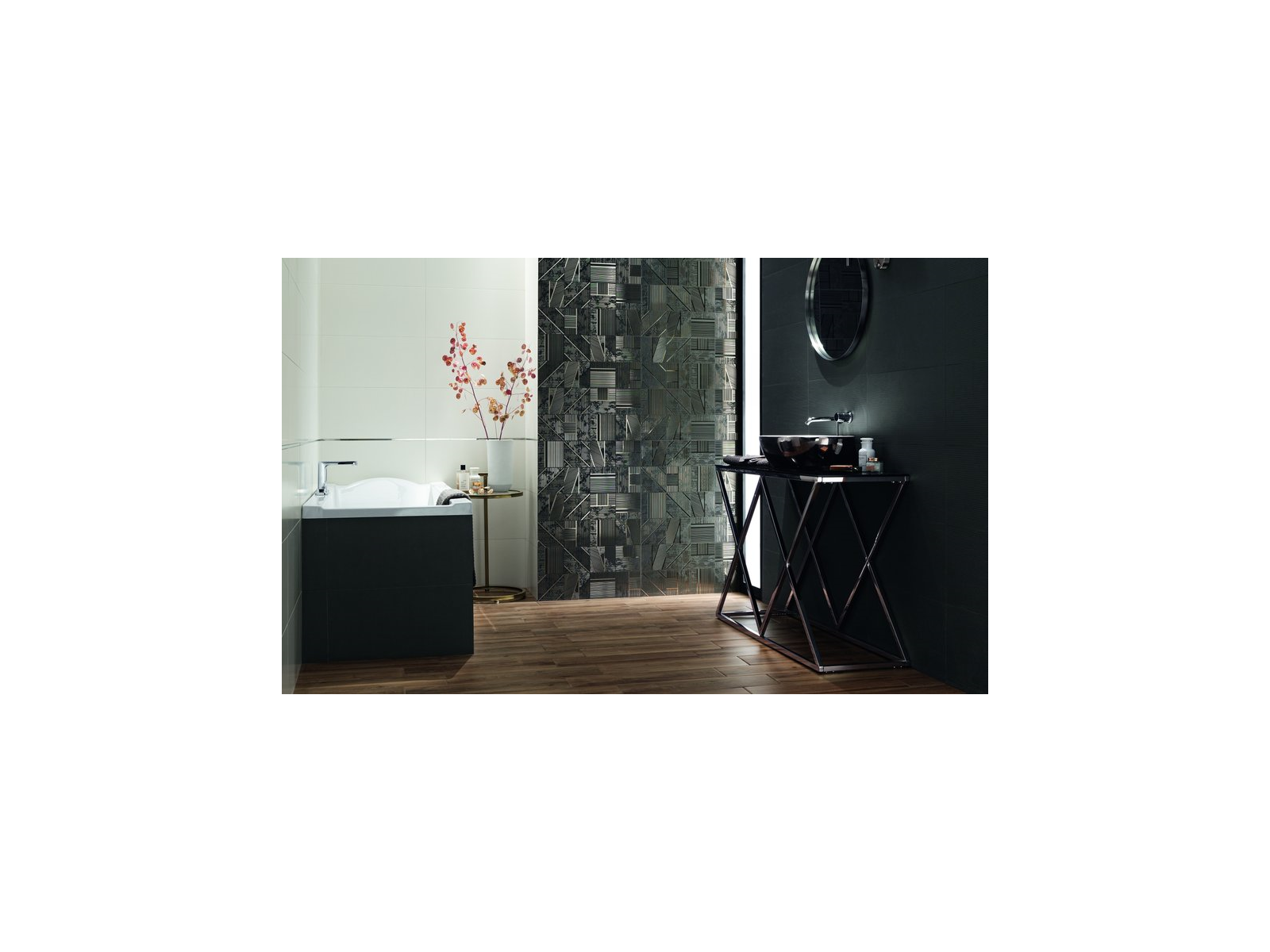 Dekor  Duo Graphite B Pololesk Rektifikovaný 29,8X59,8