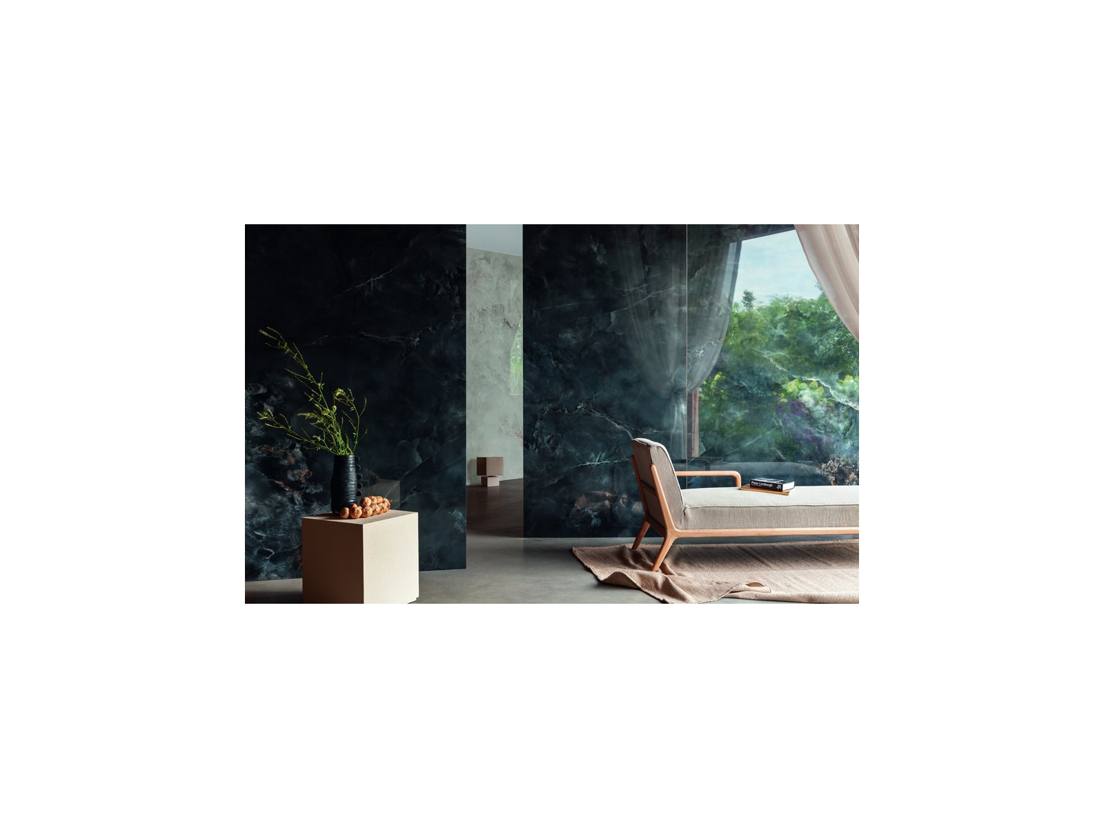Dlažba  Aquamarine Black Lesk Rektifikovaná 59,8X59,8