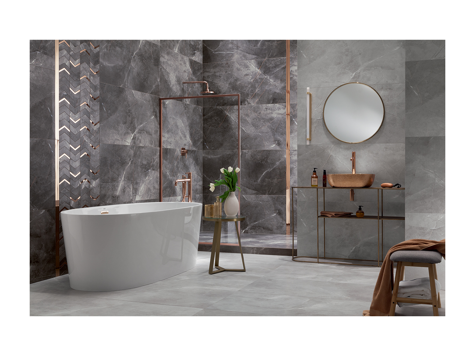 Dlažba  Blackwall Grey Pololesk Rektifikovaná 60X120