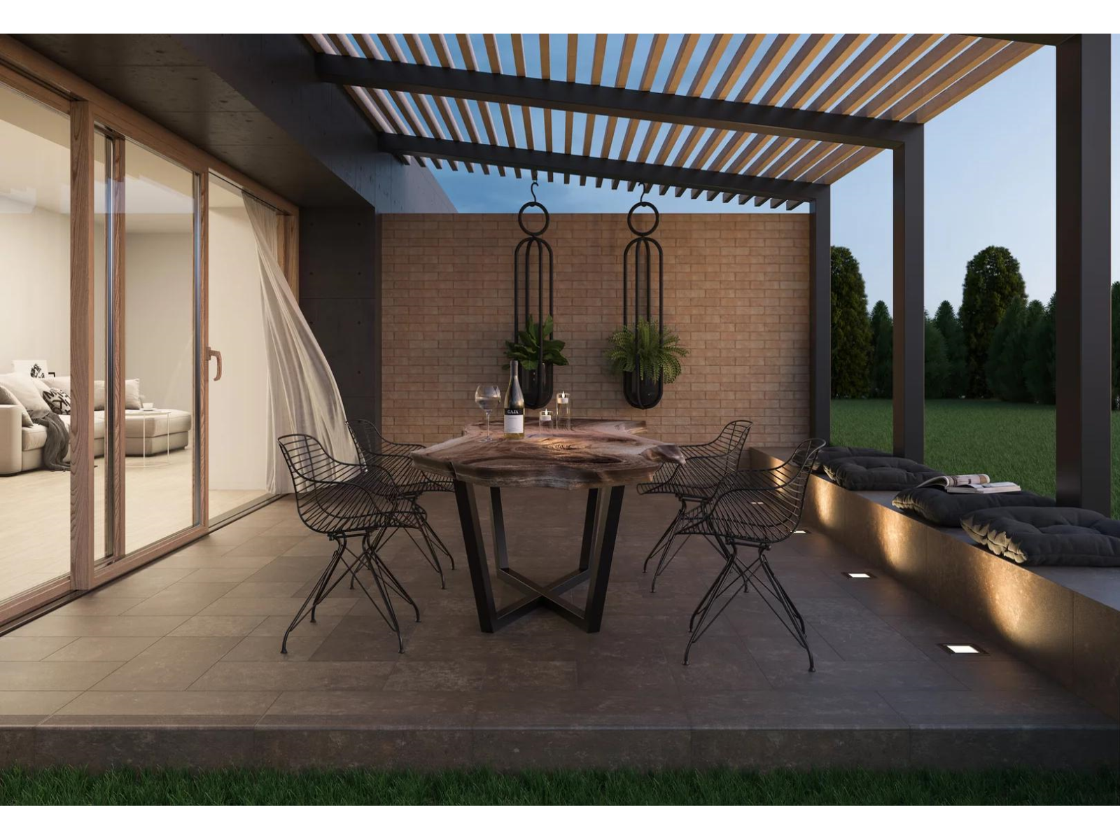 Dlažba  Heartwood Cardamon Struktura Mat Rektifikovaná 20X120