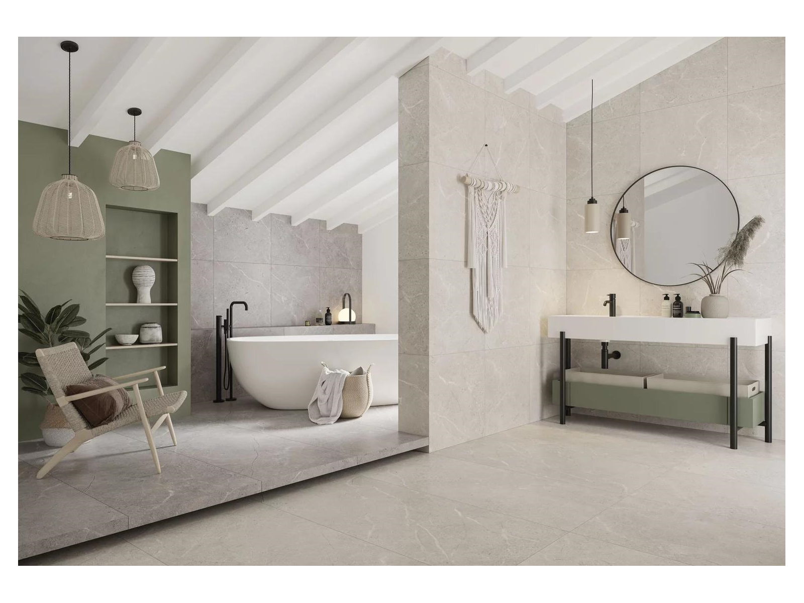 Dlažba  Sunnydust Light Beige Mat Rektifikovaná 60X60