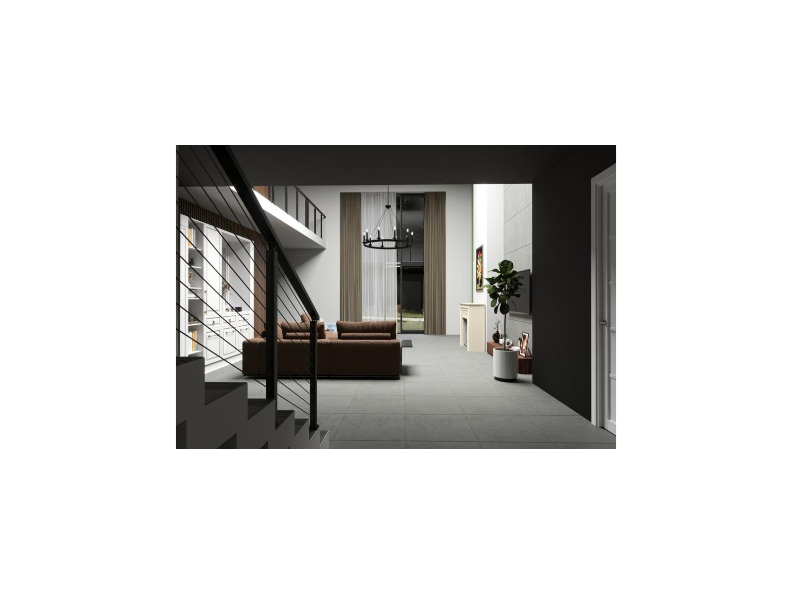 Dlažba Tubadzin Od1 Graphite Mat Rektifikovaná  29,8X59,8