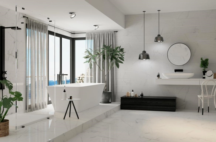 Duna Kalma Blanco Brillo 20X60