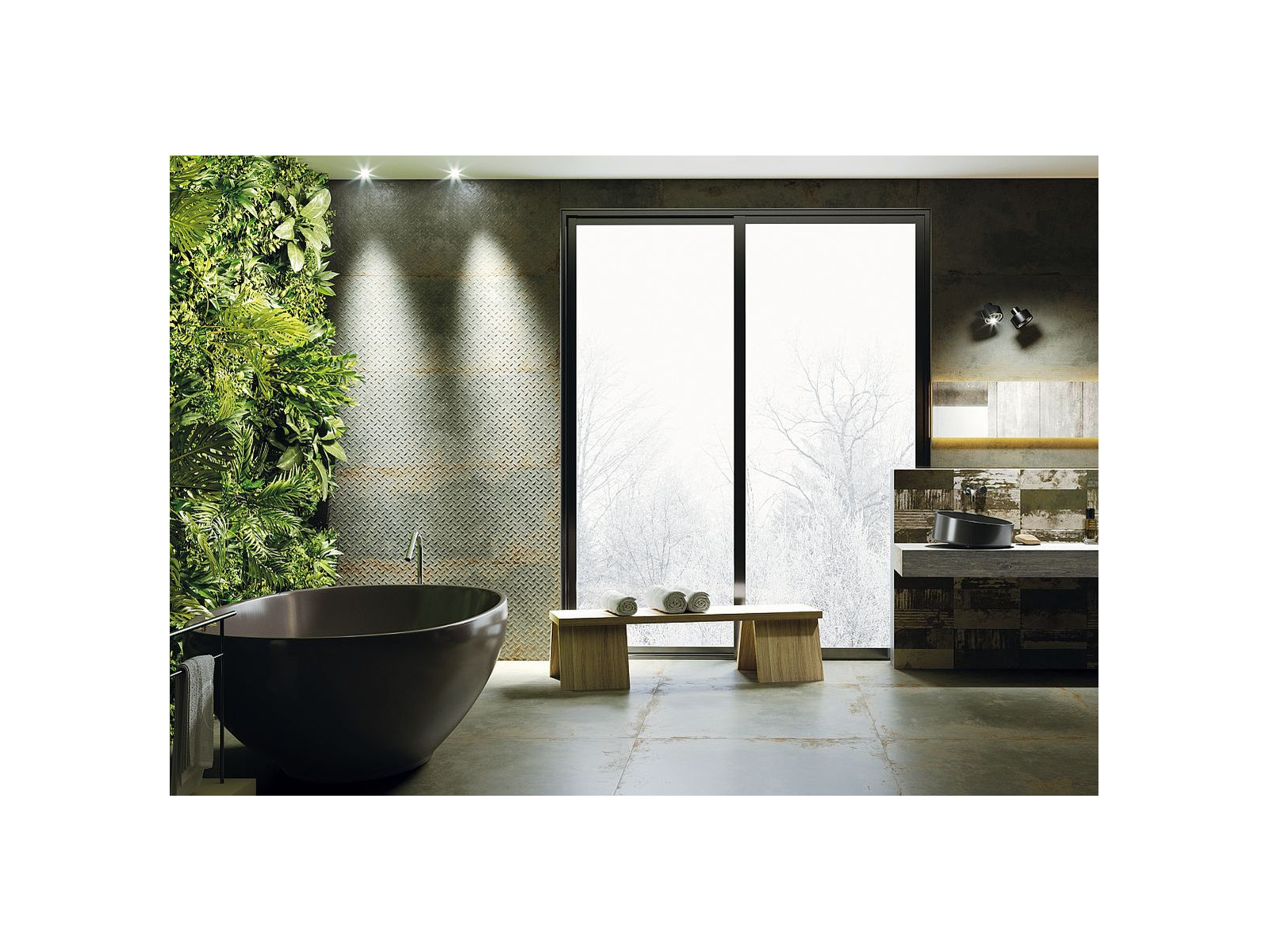 Flamed Green Natural 49,75X99,55