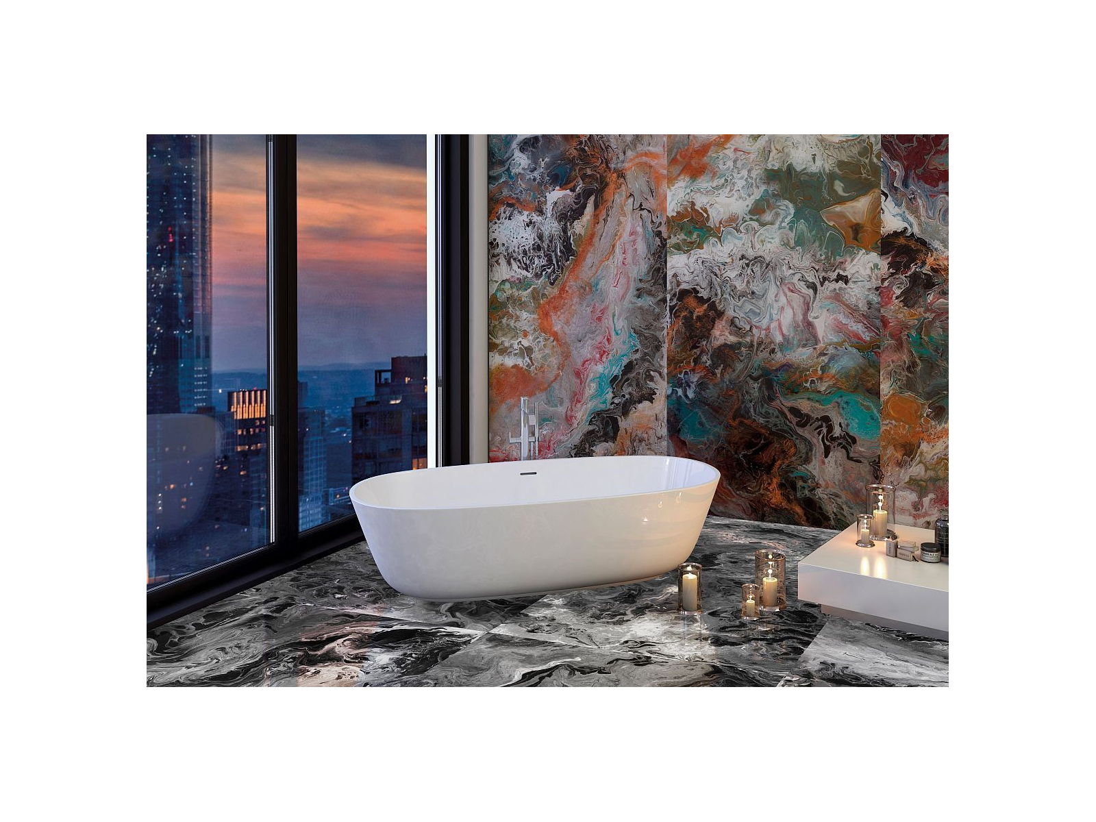 Fluid Multicolor Polished 119,3x119,3