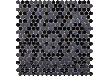 Glaze Mini Hexagon Black 29,5X30