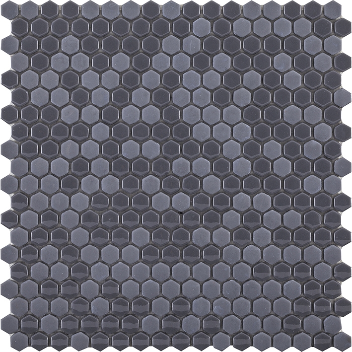 Glaze Mini Hexagon Grey 29,5X30
