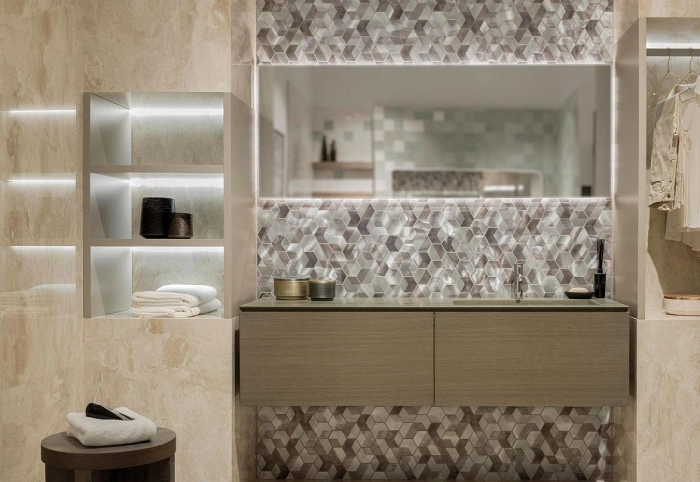 Gravity Alu Hexagon Metal Titanium 30,4X30,7