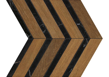 Heartwood Brandy Marble Chevron 28,7×29,4