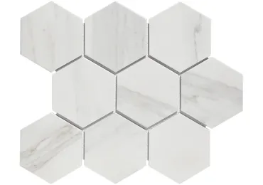 Hex10 Carrara White Mat 29,5X26