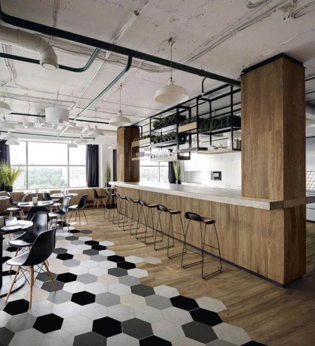 Hexa White Hexagon 23x27