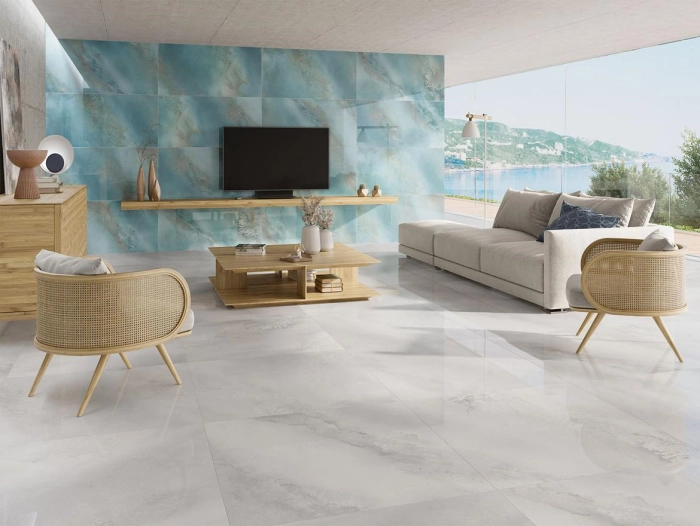 Hydra White  Lap 90X90