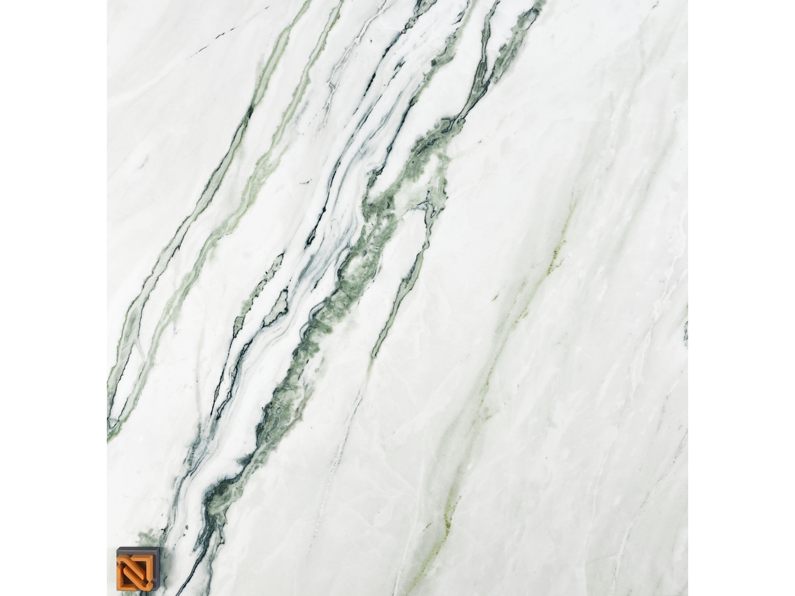 Incanto Calacatta Green Glossy Rt 75X150