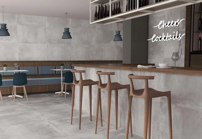 Industrial Hall Off White  120X120