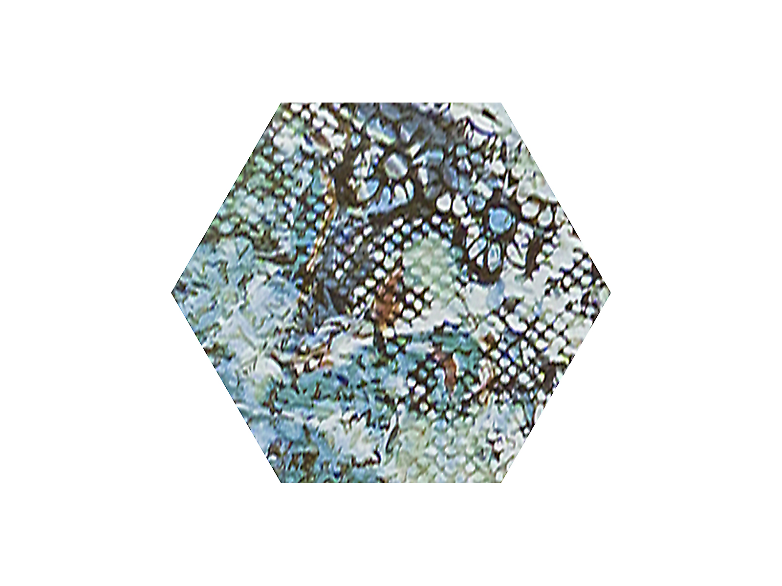 Inedita Blue Nat. Hexagon 25x29