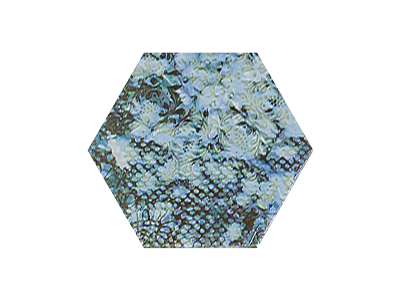 Inedita Blue Nat. Hexagon 25x29