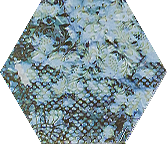 Inedita Blue Nat. Hexagon 25x29