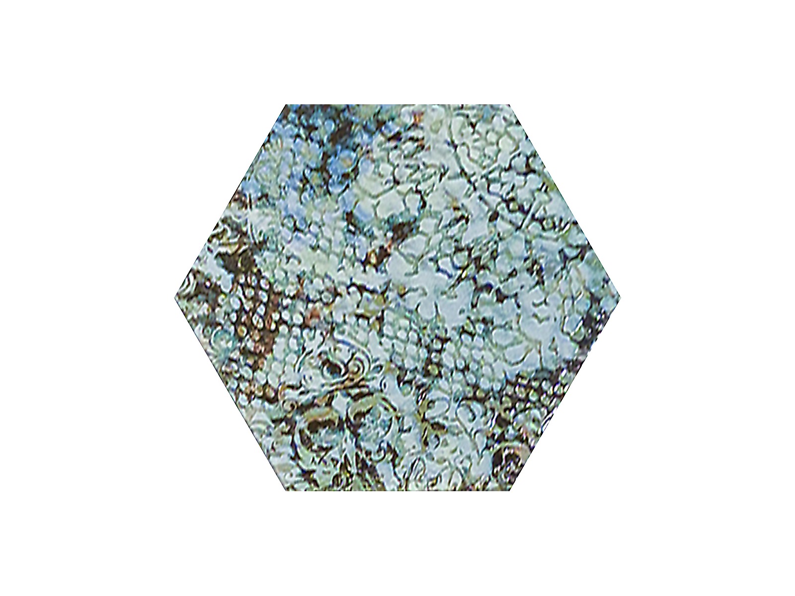 Inedita Blue Nat. Hexagon 25x29