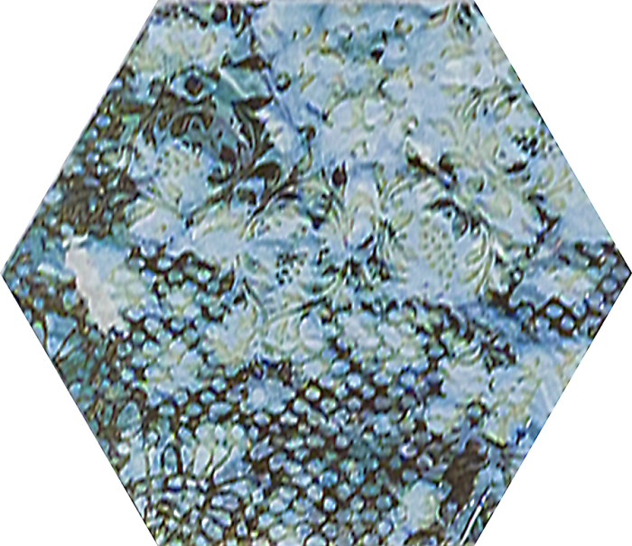 Inedita Blue Nat. Hexagon 25x29