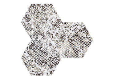 Inedita White Nat. Hexagon 25x29