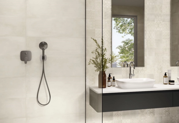 Kirat Abstract Greige 30x90