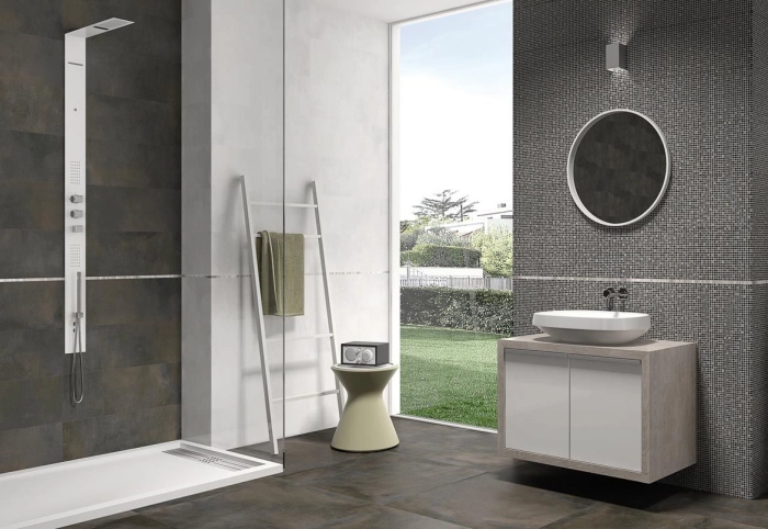 Leeds Grey Mosaic 30X60