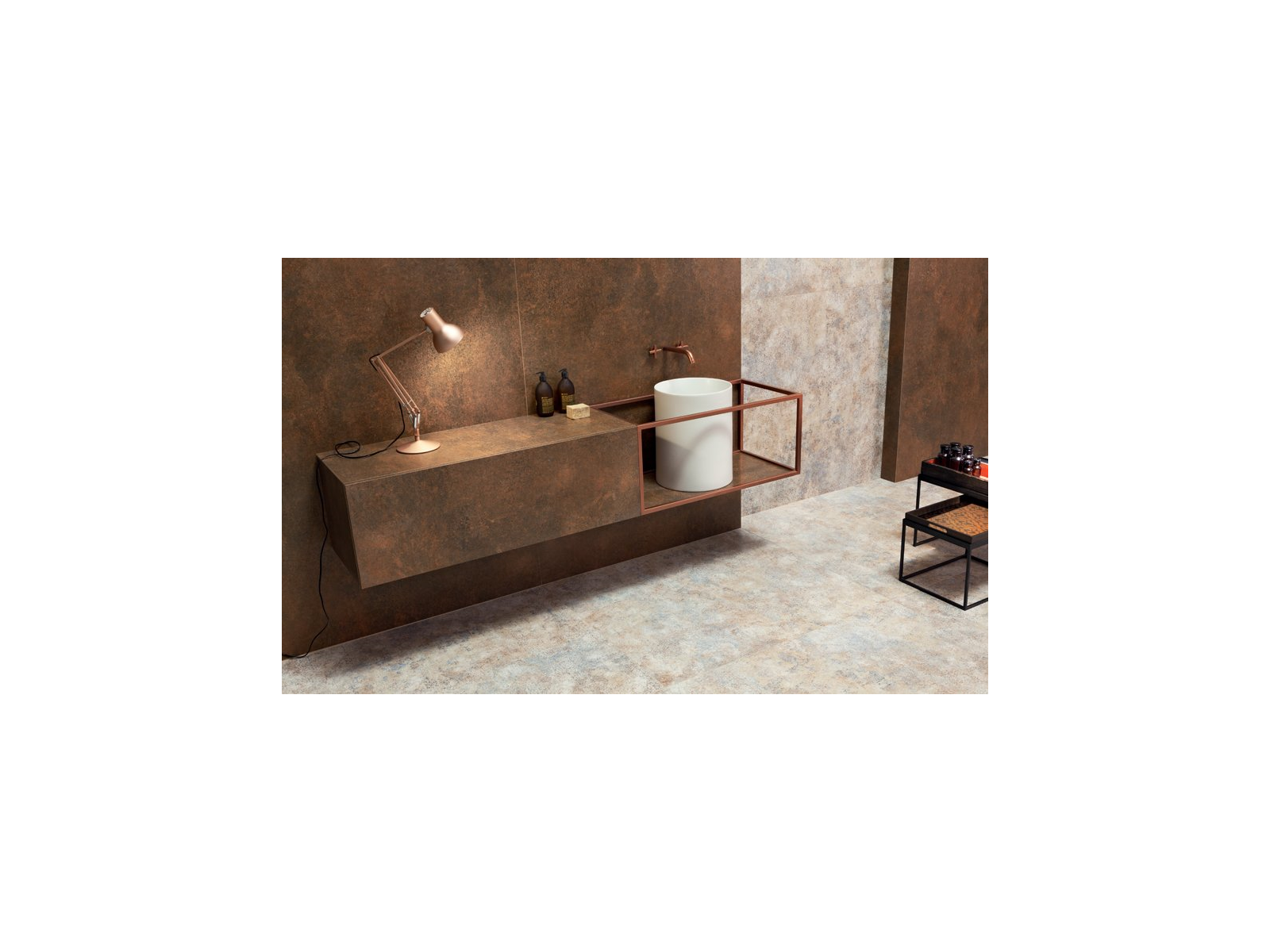 Listela  Steel Copper 4 Lesk Rektifikovaná 2,3X119,8