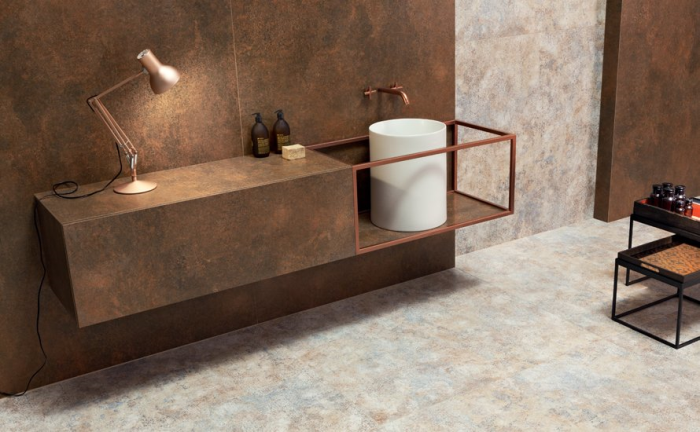 Listela  Steel Copper 4 Lesk Rektifikovaná 2,3X119,8