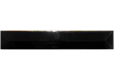 Listelo Piramide Negro Brillo 2,5X15