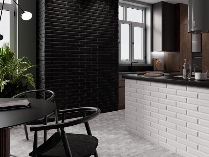 Marsella Noir Brillant 7,5X30