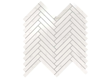 Marvel Carrara Pure Herringbone Wall 30×30,5