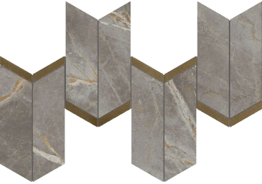 Marvel Fior Di Bosco Mosaico Chevron Lappato 19,2×46,3