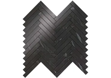 Marvel Nero Marquina Herringbone Wall 30×30,5